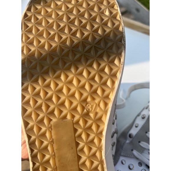 Bohemian  Women's Lace-Up Sneakers White With Studs Size EU37 - Picture 14 of 16